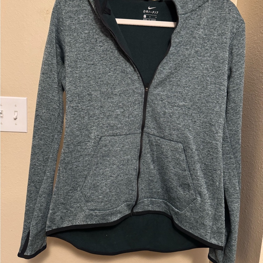 Nike Women's Heathered Gray Dri-FIT Hoodie